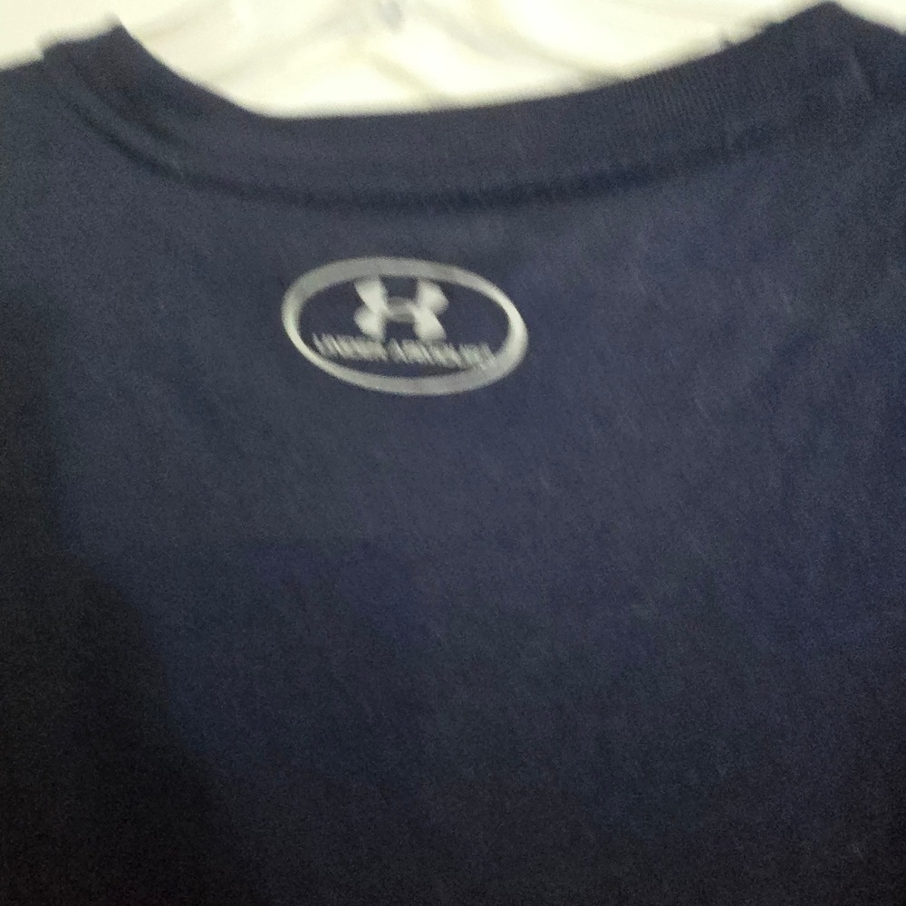 Under Armour Syracuse Orange Long Sleeve Shirt Men's Large HeatGear Navy‎ NCAA - Picture 5 of 9